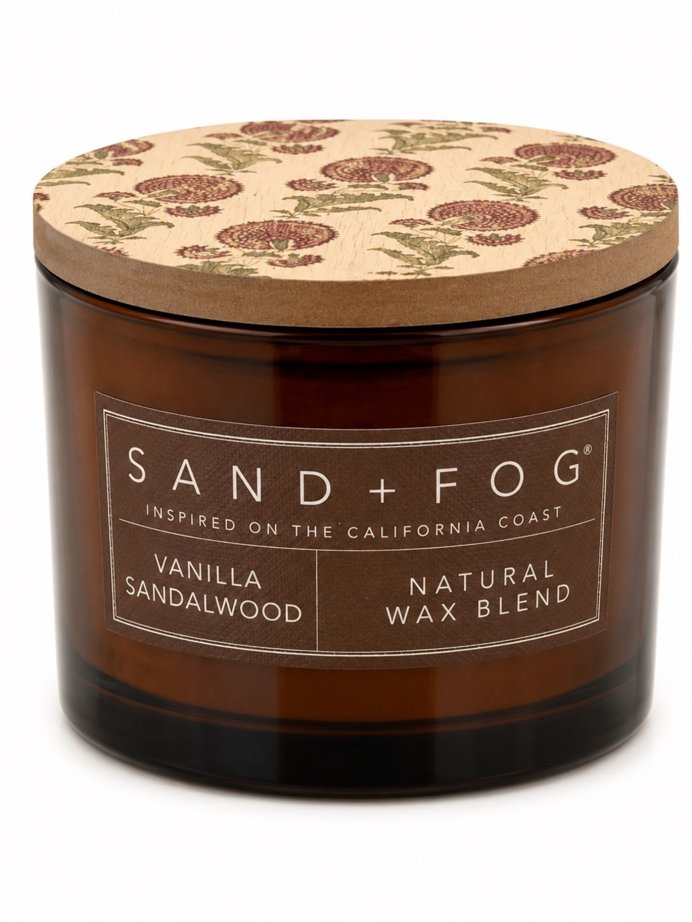 Sand + Fog Vanilla Sandalwood Candle - Brown